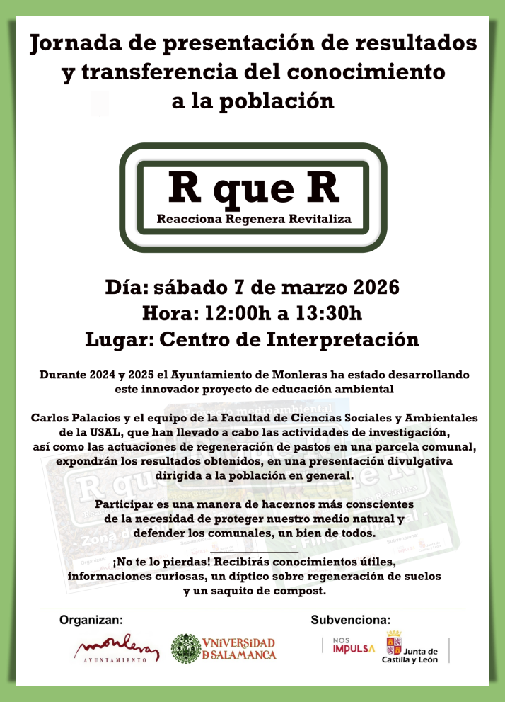 El Ayuntamiento de Monleras y la USAL hacen balance de dos a&ntilde;os de trabajo medioambiental | Imagen 1