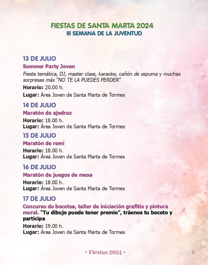 Aqu&iacute; tienes el programa de las Fiestas de Santa Marta | Imagen 1