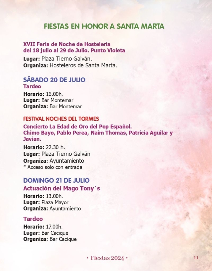 Aqu&iacute; tienes el programa de las Fiestas de Santa Marta | Imagen 6