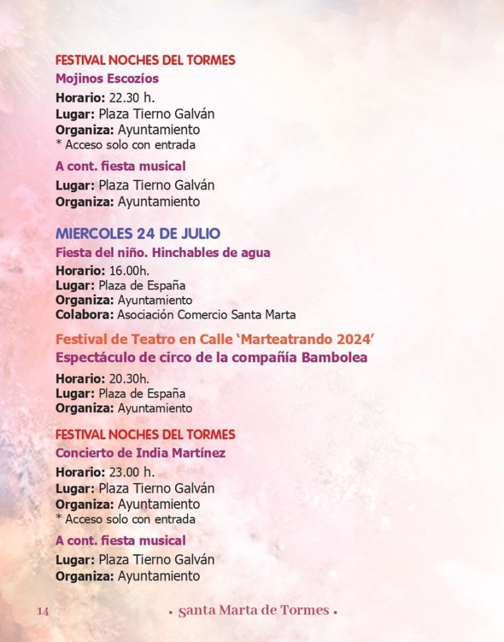 Aqu&iacute; tienes el programa de las Fiestas de Santa Marta | Imagen 9