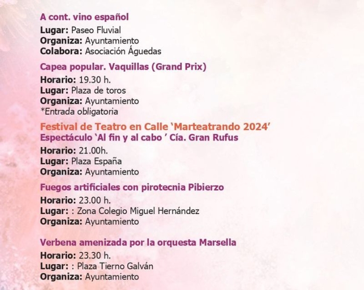 Aqu&iacute; tienes el programa de las Fiestas de Santa Marta | Imagen 15