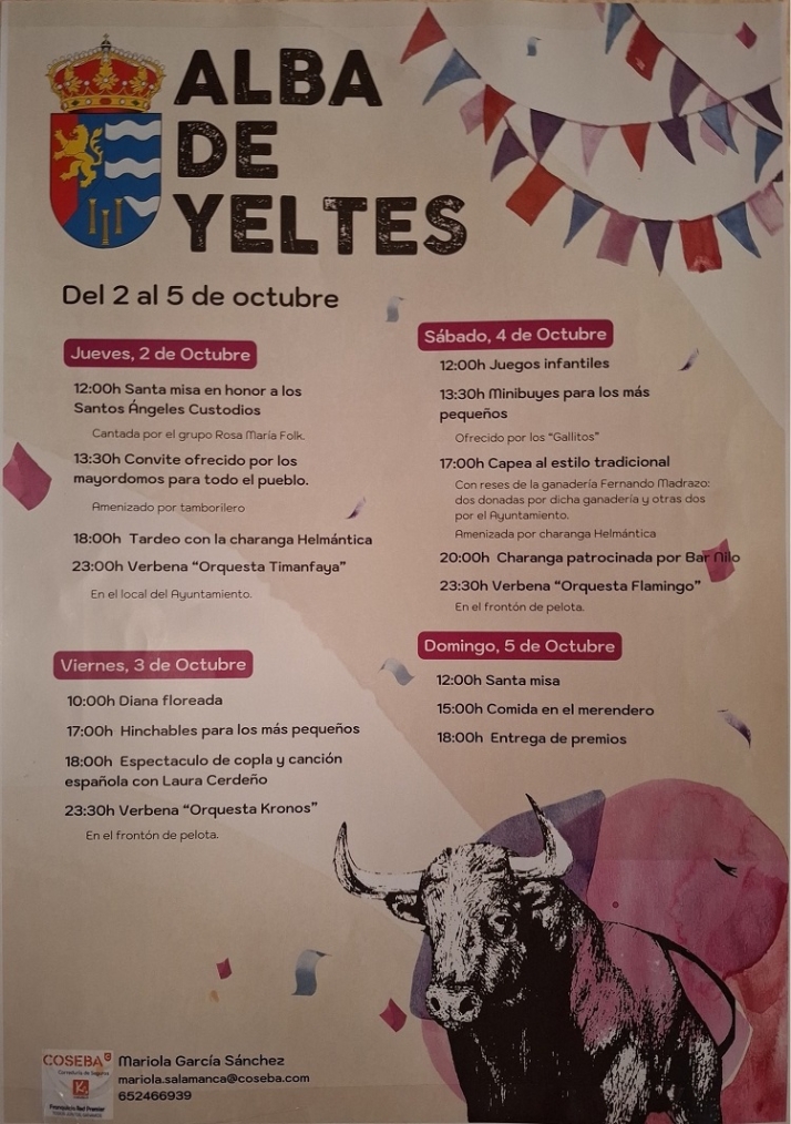 Programa completo  fiestas de 'La Galga' en Alba de Yeltes | Imagen 1