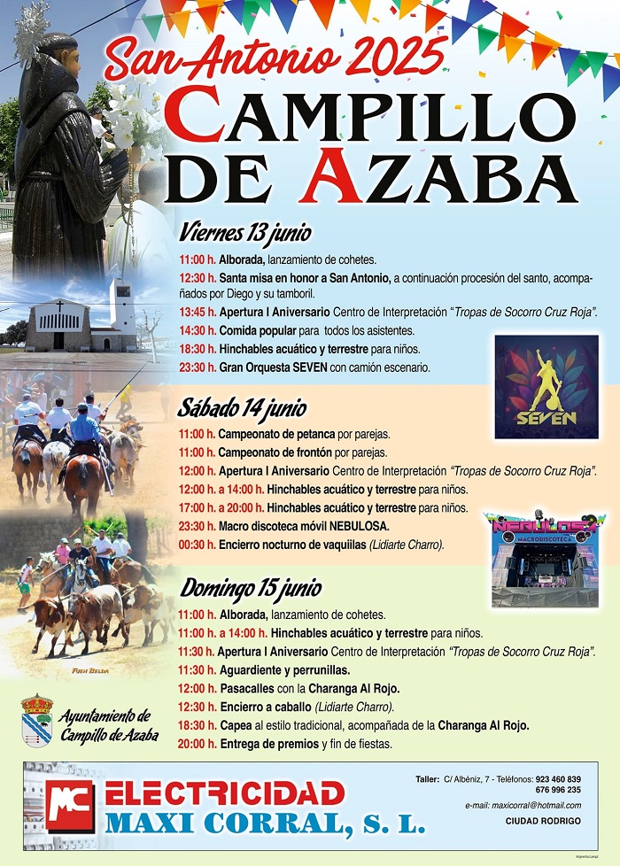 Campillo de Azaba da a conocer el programa de sus fiestas en honor a San Antonio | Imagen 1