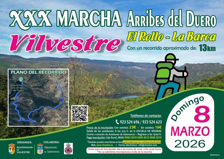 Foto 2 - Vilvestre conmemora este domingo tres d&eacute;cadas de pasi&oacute;n por la naturaleza con su XXX Marcha Arribes del Duero