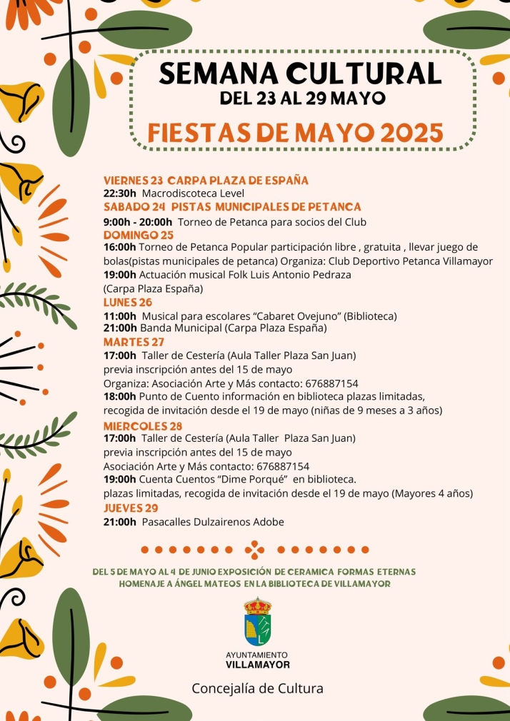 Villamayor se engalana para sus fiestas: un completo programa cultural y lúdico del 23 de mayo al 2 de junio | Imagen 5