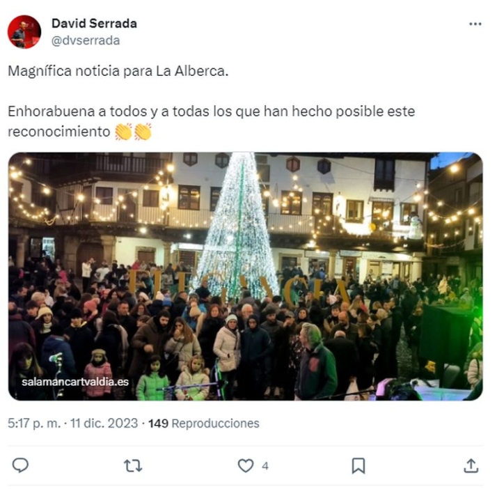 Felicidad absoluta en La Alberca: As&iacute; conocieron y reaccionaron los vecinos al proclamarse ganadora del concurso | Imagen 3