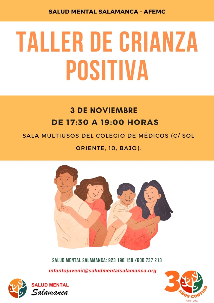 Taller gratuito sobre crianza positiva | Imagen 1