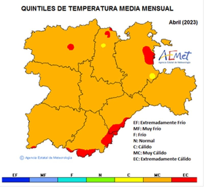 Castilla y Le&oacute;n registra el segundo mes de abril m&aacute;s c&aacute;lido y m&aacute;s seco desde 1961 | Imagen 1