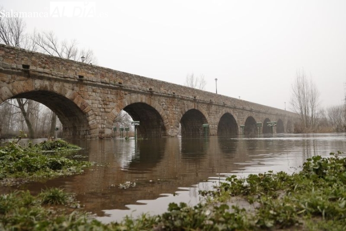 El r&iacute;o Tormes, con m&aacute;s agua, d&iacute;as despu&eacute;s de la borrasca Nelson | Imagen 1