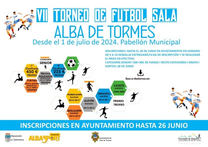 Abierto el plazo de inscripci&oacute;n para el torneo de f&uacute;tbol sala en Alba de Tormes | Imagen 1