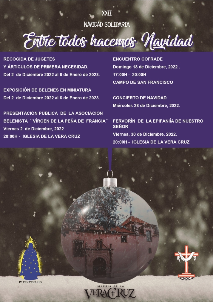 Numerosas propuestas para la Navidad solidaria de la Cofrad&iacute;a de la Vera Cruz | Imagen 1