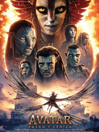 Cartel de Avatar: fuego y ceniza