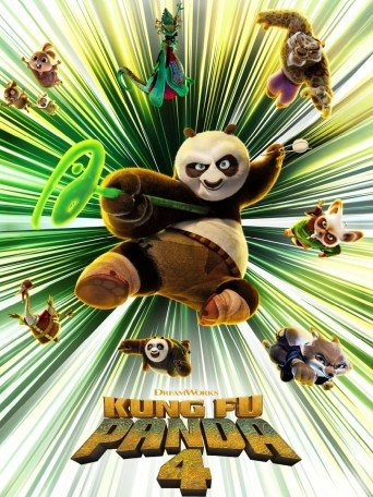 Cartel de Kung fu panda 4