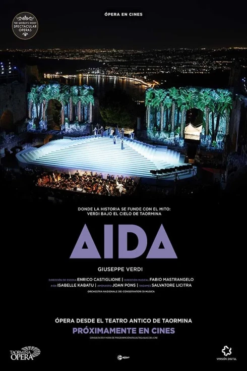 Cartel de Aida (Teatro Greco de Taormina)