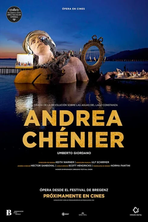 Cartel de Andrea Chénier (Festival Bregenz)