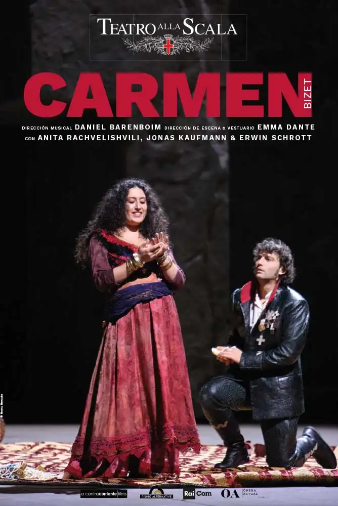 Cartel:  Carmen Teatro alla Scala Milán 