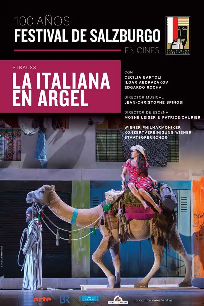 Cartel:  Ópera La italiana en Argel, de Rossini 
