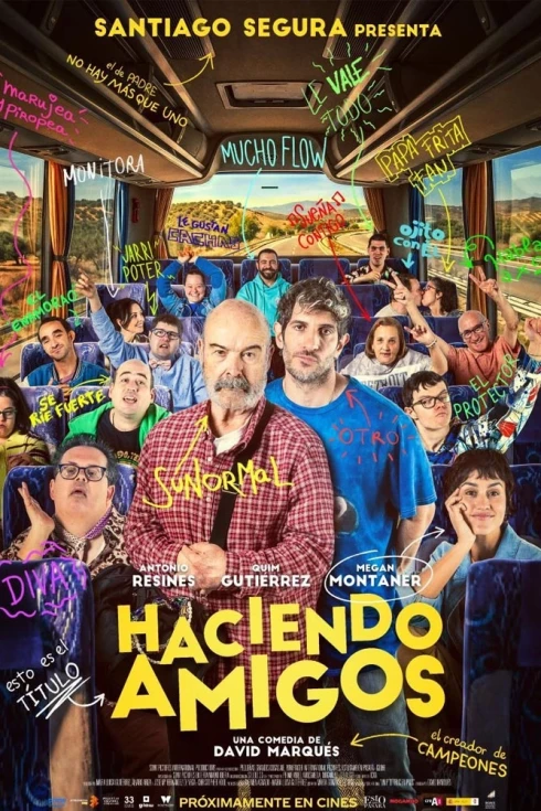 Cartel de Haciendo amigos