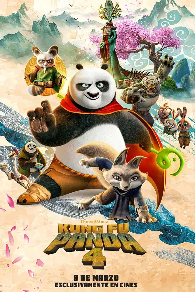 Cartel de Kung Fu Panda 4 