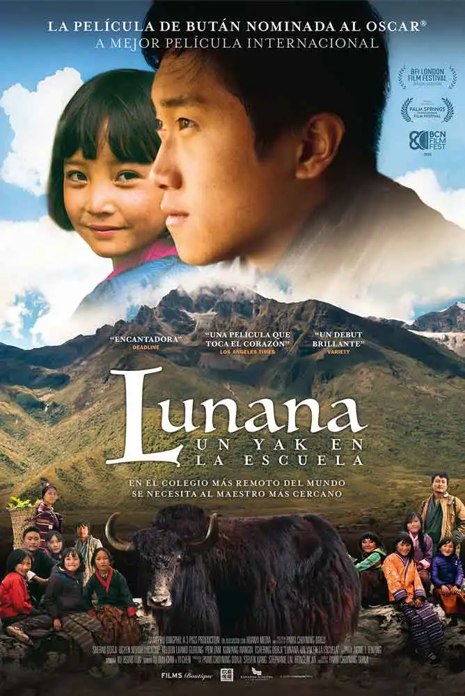 Cartel:  Lunana, un yak en la escuela 