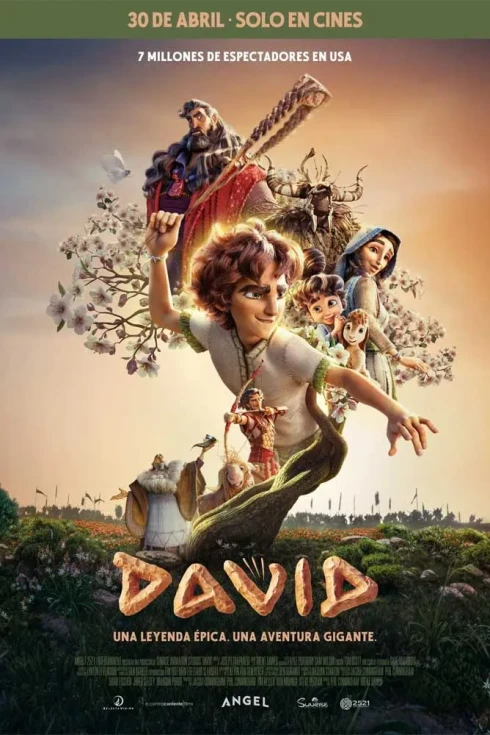 Cartel de David: Una aventura gigante