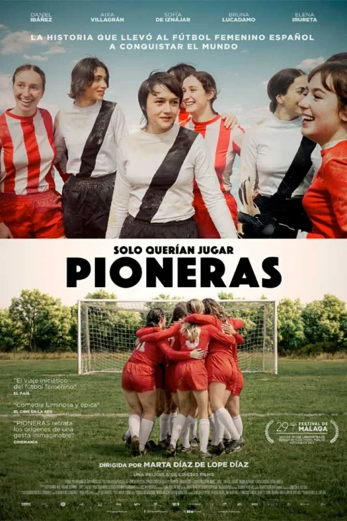 Cartel de Pioneras: solo querían jugar