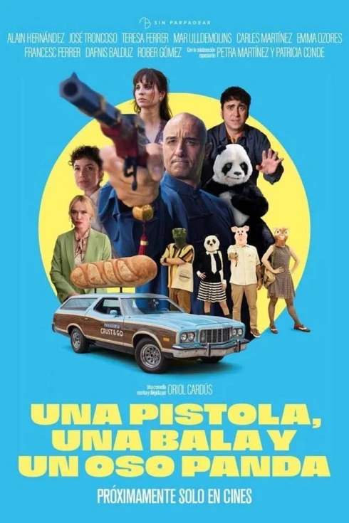 Cartel de Una pistola, una bala y un oso panda